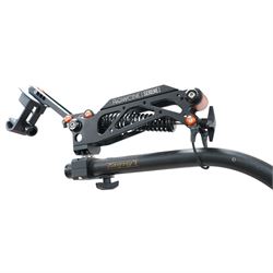 Easyrig Vario 5 Cinema Vest with Flowcine Serene arm, contained within an Easyrig bag