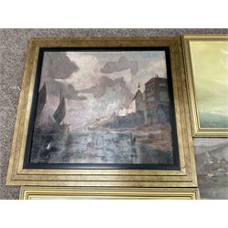Collection of oil paintings, artists including Rudolf Helmut Sauter, Antonio Vidal Rolland, C Murray, Paul J Wintrip, WL Crispe, Ernest Hill, etc