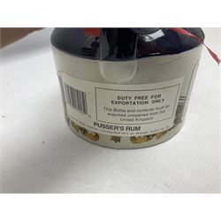 Pussers, British Navy rum, 1 litre, 95.5 proof, in a ceramic flagon