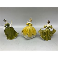 Three Royal Doulton figures comprising The Last Waltz, Simone and Lynne