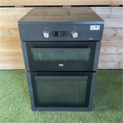 Beko BD16C55FA Double oven black finish domestic cooker  - THIS LOT IS TO BE COLLECTED BY APPOINTMENT FROM DUGGLEBY STORAGE, GREAT HILL, EASTFIELD, SCARBOROUGH, YO11 3TX