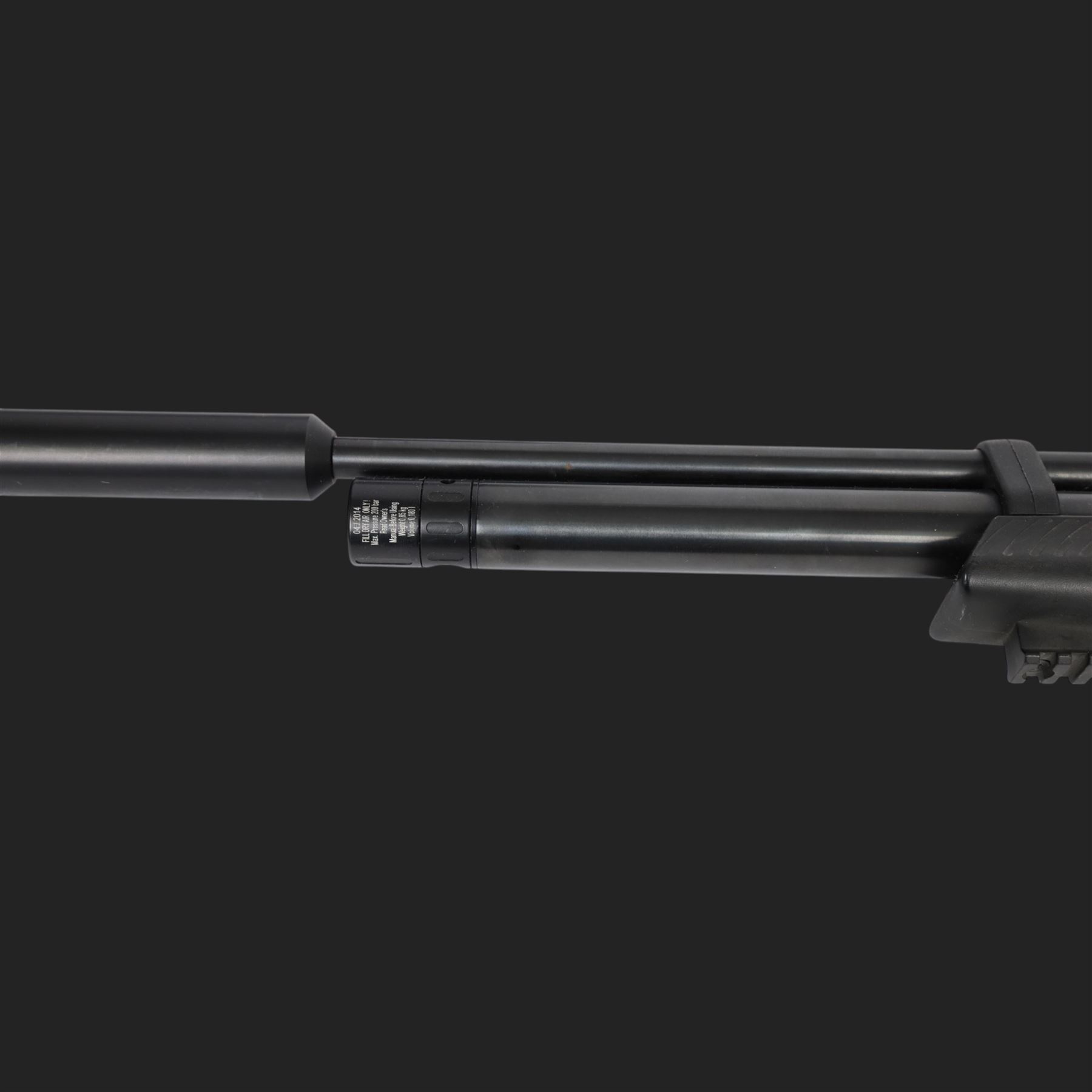 Hatsan AT44-10 air rifle, .22 cal, Max pressure 200 bar, serial number 041420511, fitted with 3-12x50 scope, L118cm