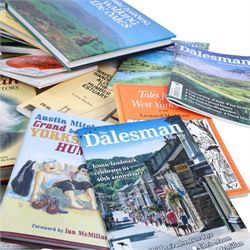 Collection of Hannah Hauxwell books and magazines, to include signed 'Seasons of My Life' hardback biography and The Yorkshire Post Magazine 'The First Lady of the Dales- Hannah Hauxwell on the 100th Anniversary of her Birth', together with a collection of Yorkshire Dales interest books and magazines, and a print of 'A Map of Yorkshire - Produced by British Railways'