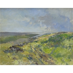 WIlliam B Dealtry (British 1915-2007): Across the Moors, oil on board unsigned 39cm x 50cm