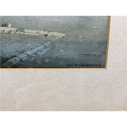 Noel Harry Leaver (British 1889-1951): York Minster from Bootham Bar and Lincoln Cathedral, pair watercolours signed 27cm x 37cm (2)