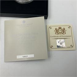 The Royal Mint United Kingdom 2021 'HRH The Prince Philip, Duke of Edinburgh' silver proof piedfort five pound coin, cased with certificate