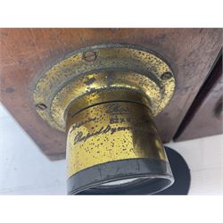 Selection of Brass Camera Lenses, to include Ross London lens 8 1/2 x 6 1/2, Beck Symmetrical lens, etc together with lens holders 