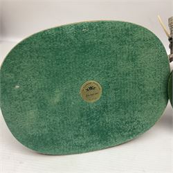 Border Fine Arts figure 'Two Owlets', together with Country Artists figures, 'Bull Elephant' and 'Penguin Family' and a Leonardo Border Collie group figure, tallest H22.5cm