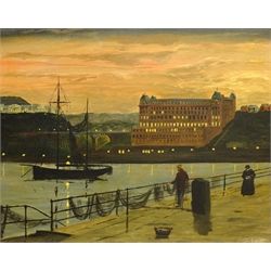  Robert Sheader (British 20th century): The Grand Hotel Scarborough, oil on board signed 39cm x 49cm  