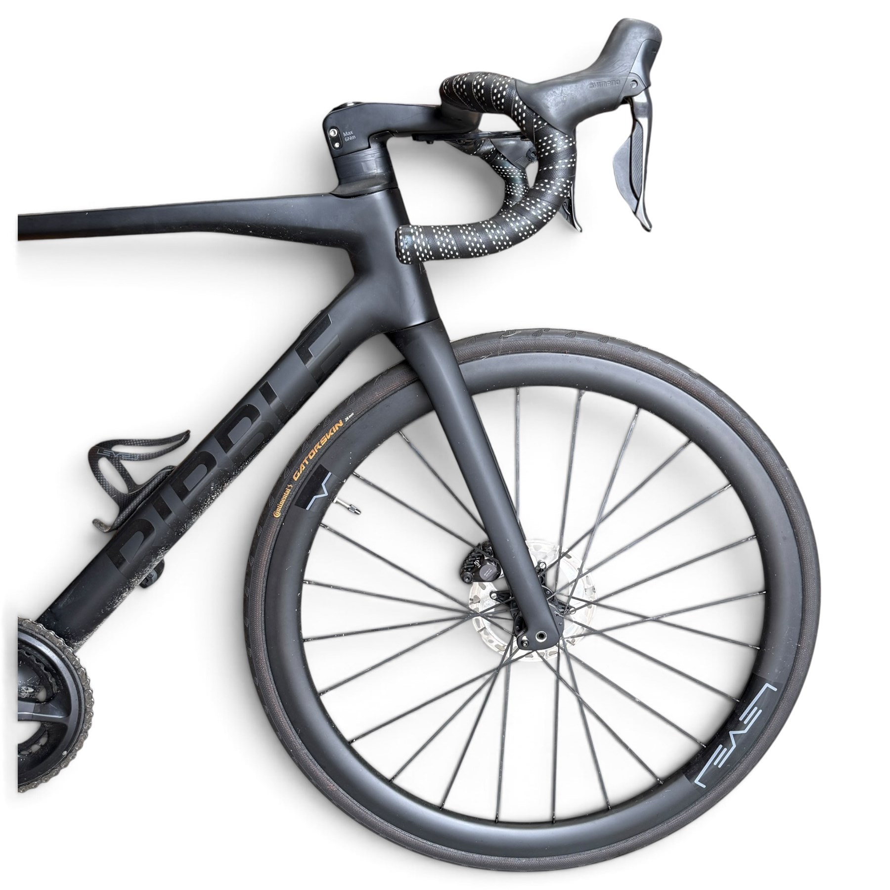 Ribble - Endurance SLR carbon bicycle, electronic gears, Garmin rally pedals, continental tyres, Shimano brakes, 2x12-speed, medium