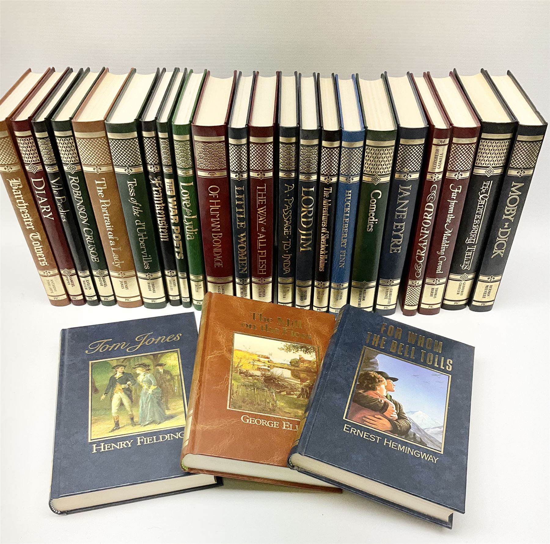 Collection of volumes from 'The Great Writers Library' by Marshall Cavendish series, to include Tess of the d'Urbervilles, Little Women, For Whom the Bell Tolls, A Tale of Two Cities, Far from the Madding Crowd, Jane Eyre, etc. 