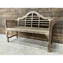  Lutyens design teak garden bench