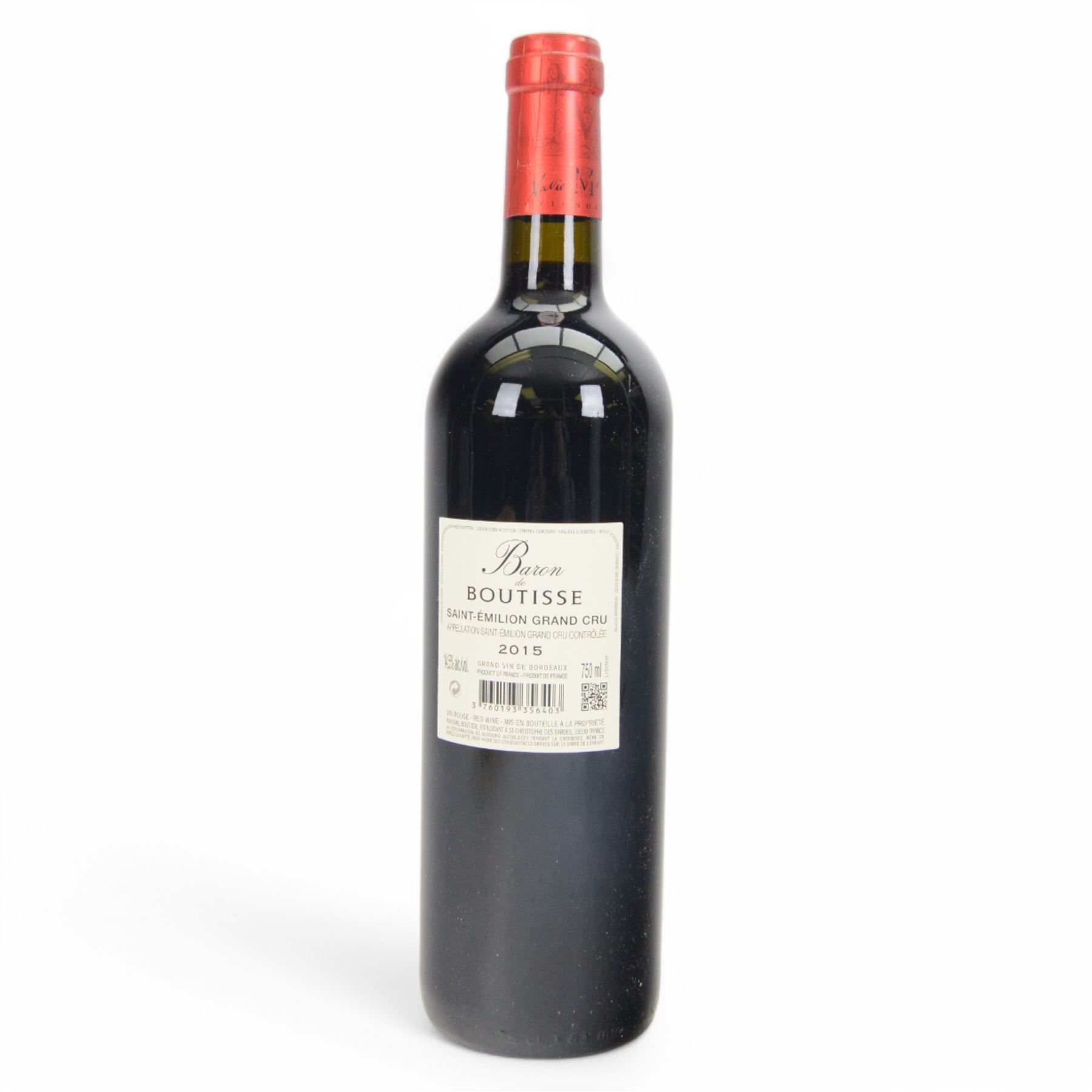 Baron de Boutisse, 2015 Saint Emilion Grand Cru 750ml, 14.5% vol, in presentation box