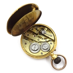  18ct gold Swiss pocket watch by DF&Co retailed George Jones London & Geneva  