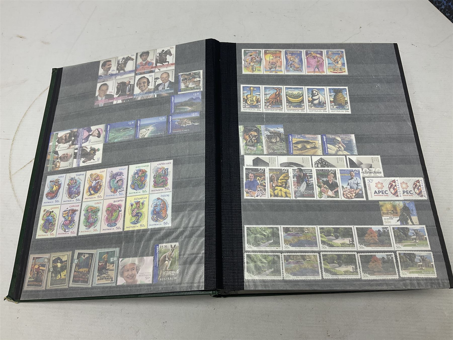 Stamps including Queen Victoria Queensland, modern Australia, King Edward VII Ceylon and Mauritius, South Africa, Gambia, Falkland Islands, Gold Coast, Ireland etc, housed in seven albums/folders and on loose album pages, in one box