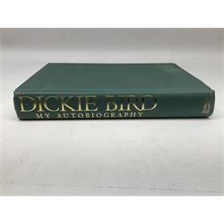Signed Dickie Bird 'My Autobiography' first edition 1997 hardback, signed on frontispiece, together with a quantity of other books to include hardbacks and reference books