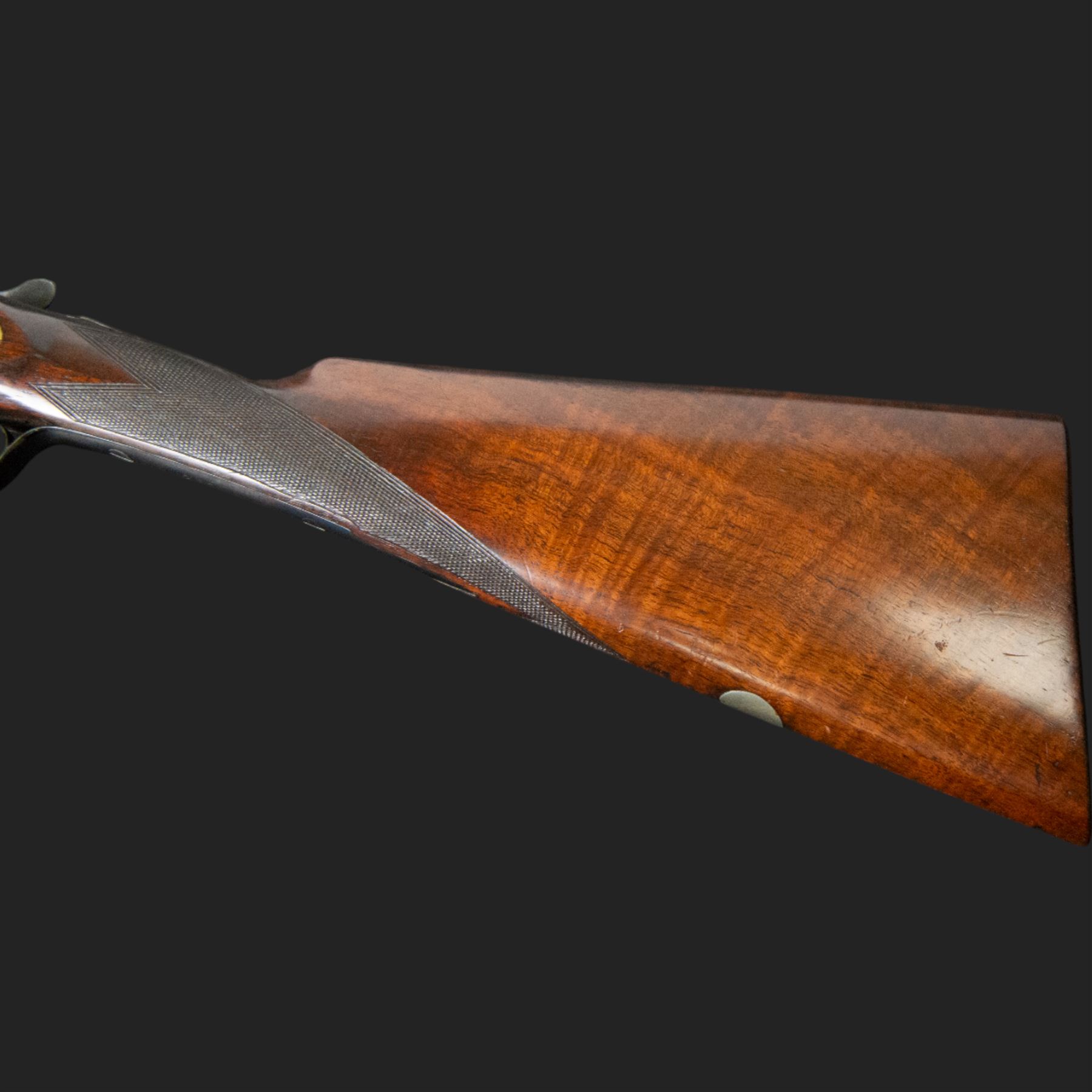 E Freeman, 12 bore double trigger sidelock, side by side shotgun, 71cm (28