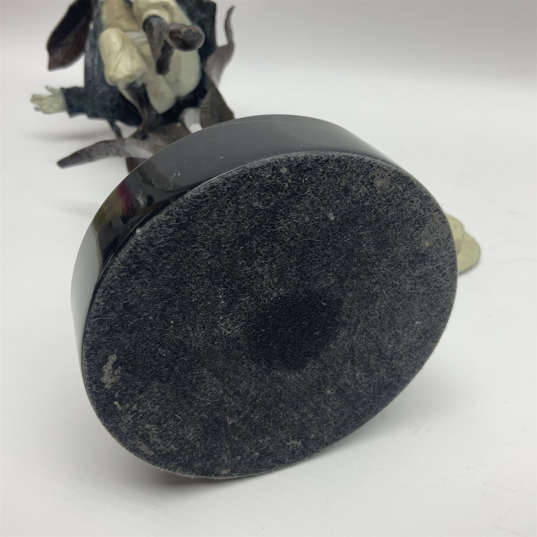 Rachel Talbot (British 1980-), Water Meadow Merriment, limited edition bronze sculpture, modelled as a hare in boating attire, upon a polished marble base, H37cm