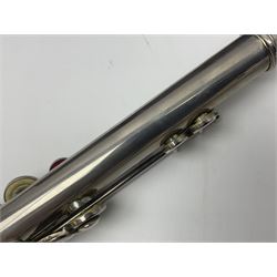Lafleur three-piece flute, serial no.3357; in fitted carrying case