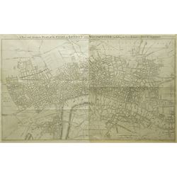 English School (18th century): ‘A New and Accurate Plan of the Cities of London and Westmi...