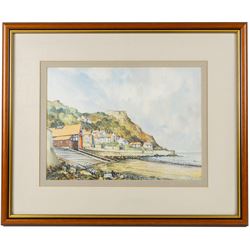 John Freeman (British 1942-): 'Runswick' and 'Moortops', two watercolours signed titled and dated '92 and '91, max 23.5cm x 32.5cm (2)