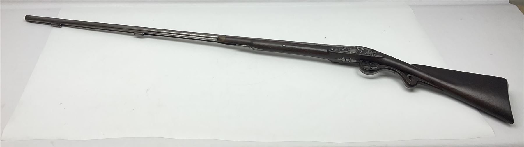 Late 18th/early 19th century 16-bore flintlock fowling piece by Jover, the 104cm(41