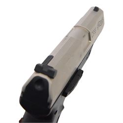 Walther CP99 air pistol, serial no J50295837,  together with Grizzly Win Mag Jr. air pistol and one other air pistol 