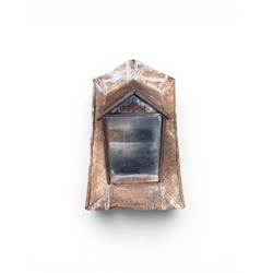 Pair of metal sloping roof lanterns with glazed windows