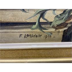 Frank Lonsdale (Scarborough 20th century): Floral Still Life, oil on board signed and dated 1968, 59cm x 49cm