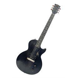 2015 American Les Paul CM (carved mahogany) electric guitar with ebonised finish, retro fitted with Seymour Duncan SH4 pick-up, serial no.150076417, L98cm overall; in Gibson soft carrying case.