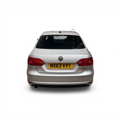 Volkswagen Jetta, 1.6 litre blue-motion diesel, 82000 miles, manual, silver, 2013, (NX63 VVT), MOT till 13 August 2026, £20 road tax, full VW service history, parking sensors, bluetooth - this vehicle is subject to 10% plus VAT buyers premium (12% in total)