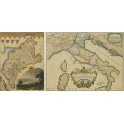 Giacomo Cantelli da Vignola (Italian 1643-1695): 'L'Italia con le sue Poste e Strade Princ...