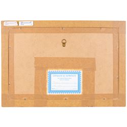 Kenneth W Burton (British 1946-): 'Padstow - Cornwall', watercolour signed and titled 16cm x 33cm