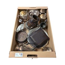 Silver plated items, including coffee po