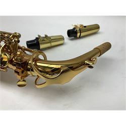 Trevor James Artemis A1 brass alto saxophone AL11572, serial no.321041; in lightweight carrying case with accessories