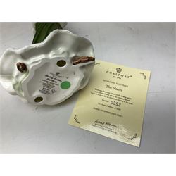 Two limited edition Coalport Sporting Pastimes figures, comprising The Rider and The Skater, both boxed with certificates