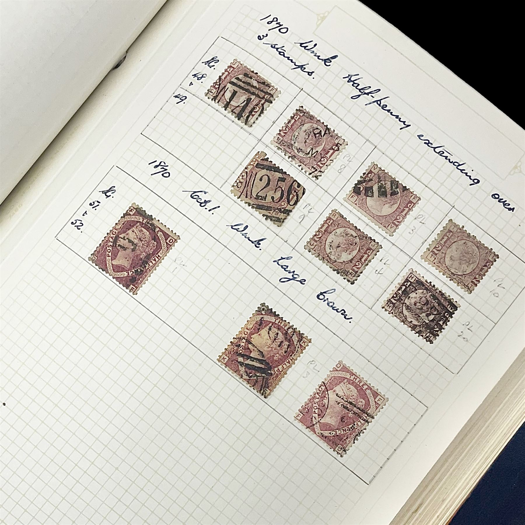 Great British and World Queen Victoria and later stamps, including imperf and perf penny reds, half penny 'bantams', King Edward VII five shillings,  Straits Settlements, Ceylon, New Zealand, Canada, India etc, housed in a single album