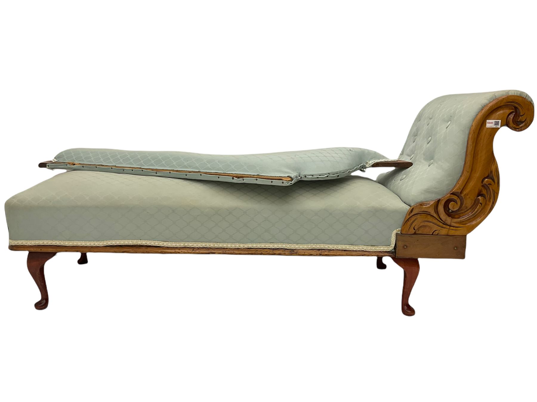 Victorian walnut framed chaise longue Collectors & Clearance Sale