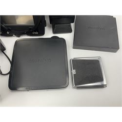 Mamiya RZ67 professional camera body, serial no 120282, with 'Mamiya-Sekor Z f=50mm 1:4.5 W' lens, serial no 18057 and RZ67 AE Prism Finder serial no 106809