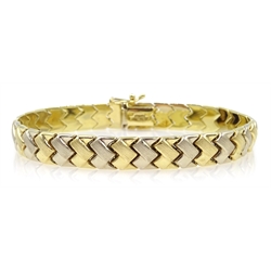  14ct gold link bracelet, stamped Aurafin14K Turkey, approx 11.1gm   