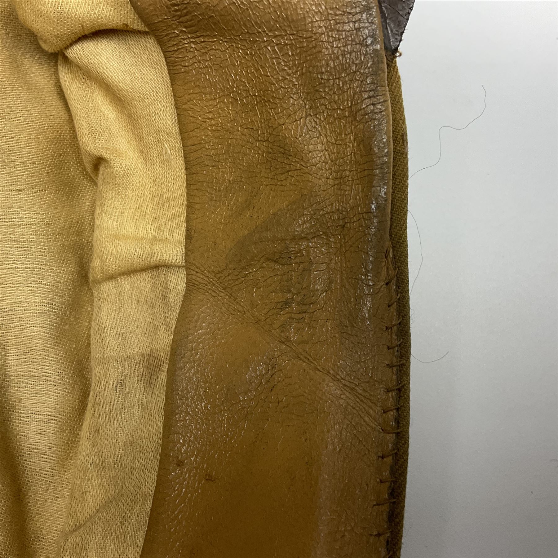 WW2 German Political Leaders brown cloth visor cap with metal insignia; labelled K. Hartel Weiden