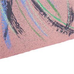 Michael Heindorff (German 1949-): 'Tasso's Trees V & VIII', pair screenprint signed dated '77 and numbered 85/100 and 55/100 in pencil 92cm x 69cm (2) (unframed)