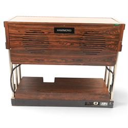 Hammond TTR 100 electric organ, with a palisander effect veneer, H94cm, W110cm