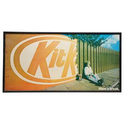 Original Rowntree Mackintosh (Rowntrees) advertising poster for KitKat - 'Have a Break', colour poster 38cm x 75cm
Provenance: from the personal collection of David Lamb, former advertising manager at Rowntree Mackintosh, York