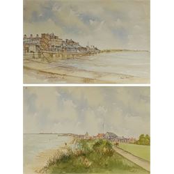 Tony Haigh (British c1936-2012): 'Bridlington', pair watercolours signed and titled 38cm x 57cm (2) (unframed)