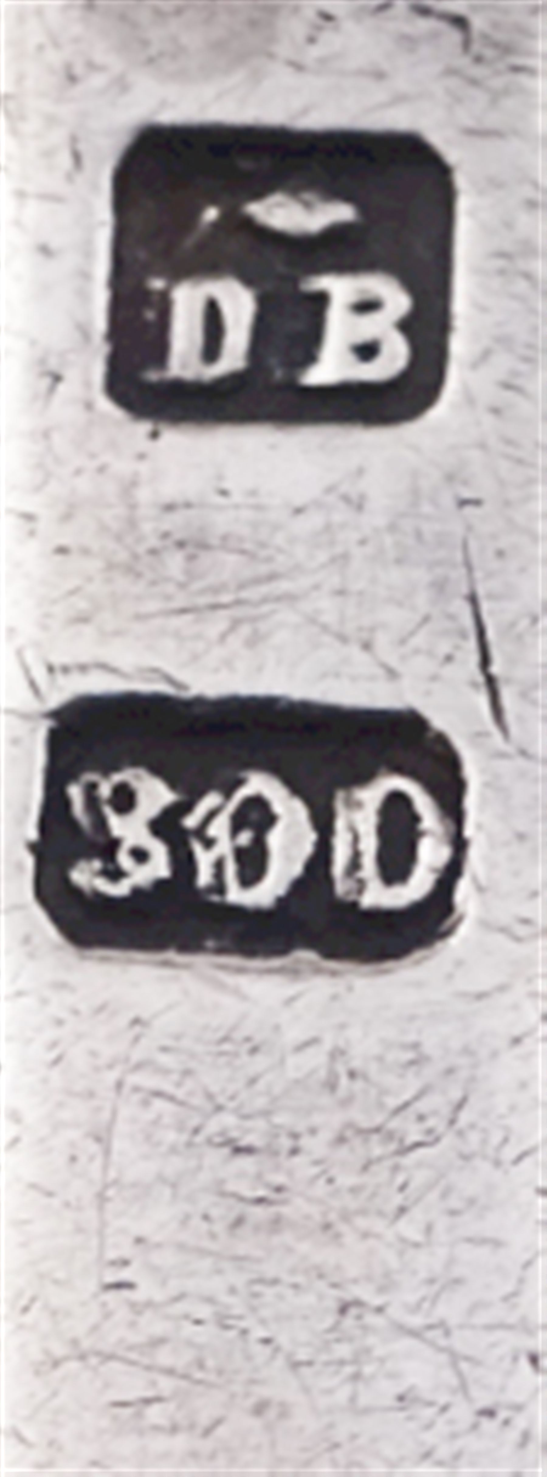 Continental silver flatware, comprising four table knifes with silver handles, four table forks, four table spoons, three dessert forks, and one dessert spoon, each stamped 800, and marked 'DB', approximate weighable silver 18.55 ozt (577.1 grams)