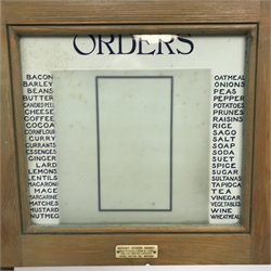 1920s Quicksey kitchen cabinet, two cupboards above fall front enclosing fitted interior, two drawers and two cupboards, W78cm, H181cm, D44cm