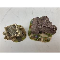 Four Lilliput Lane models from the 'Britain's Heritage' collection, comprising Edinburgh Castle, The World Famous Blacksmith's Shop Gretna Green, Shakespeare's Birthplace and Mickelgate Bar York, together with  a Lilliput Lane Beatrix Potter Hill Top model, all boxed