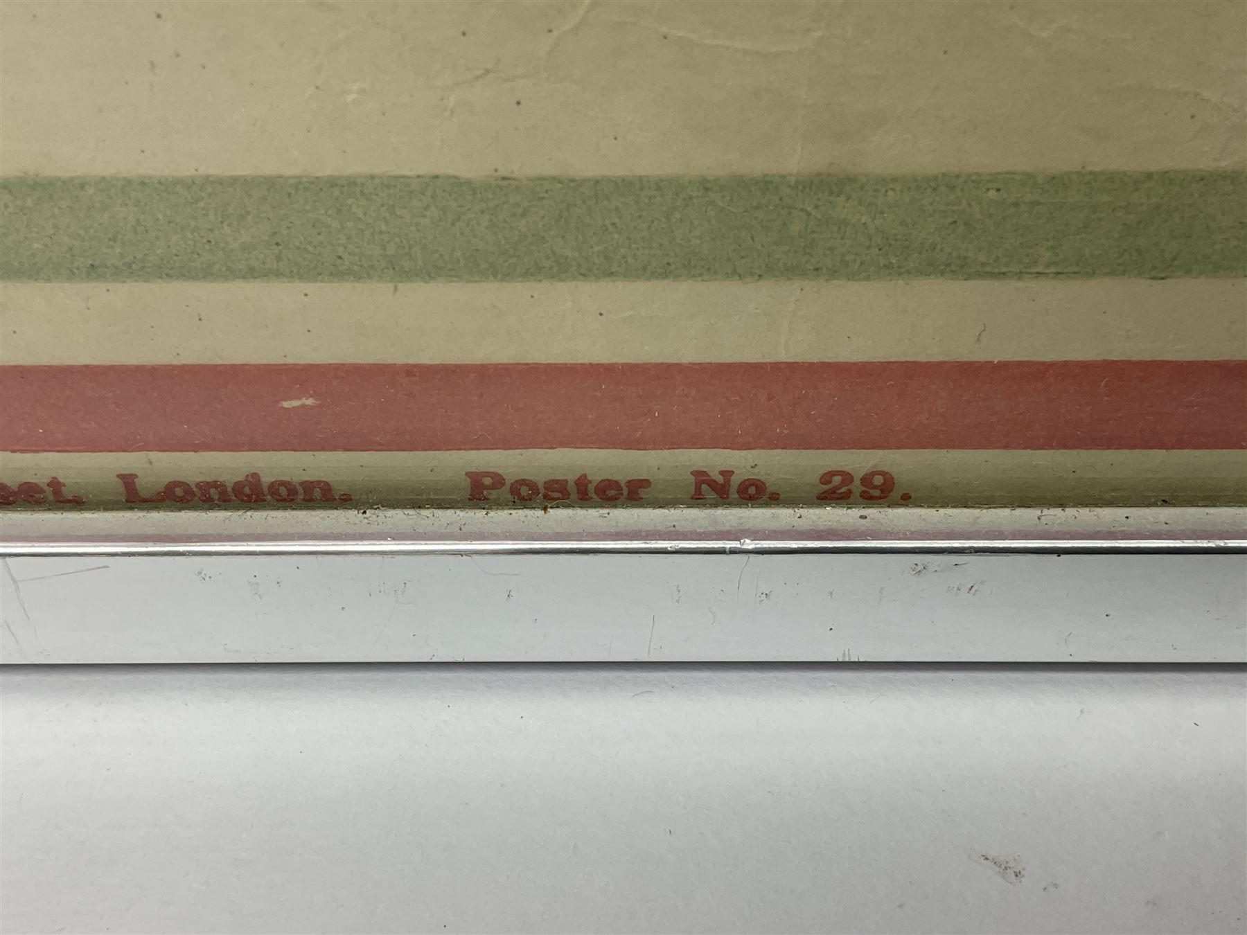 WWI style Scarborough enlistment poster 'Remember Scarborough! Enlist Now!', in metallic frame, H75.5cm