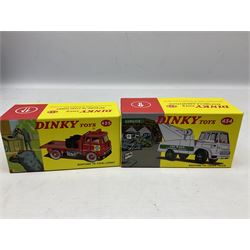 Eight Atlas Dinky die-cast models including, Bedford TK Coal Lorry no. 425, Guy Warrior Flat Truck no. 432, two Guy Van no. 514 and four others, all boxed (8)